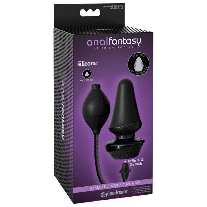 Plug anal - Anal Fantasy - Noir - Silicone - Rechargeable - Ultra-hygiénique
