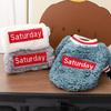 New dog crew neck English sweater thickened classic gray Korean dirt-resistant velvet bipod small dog