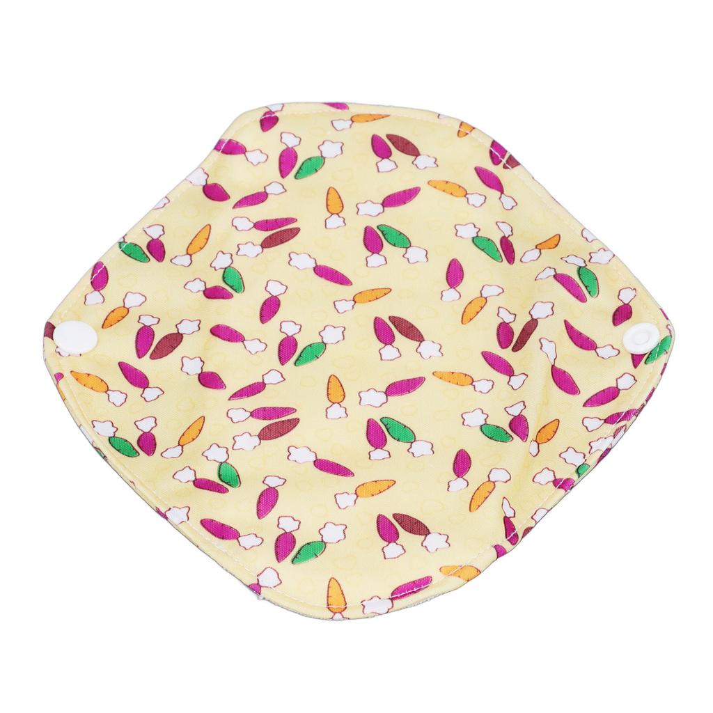 5Pcs Period Pads Cloth Water Resistant Reusable Bamboo Fiber Splicing Sanitary Pads Panty Liners