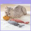 Трансграничная игрушка для кошек с кошачьей мятой, интерактивная плюшевая игрушка-рыбка с кошачьей мятой
