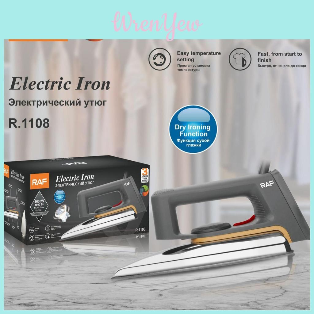 Oldfashioned Electric Clothes Iron With Mechanical Temperature Control For Household Tasks