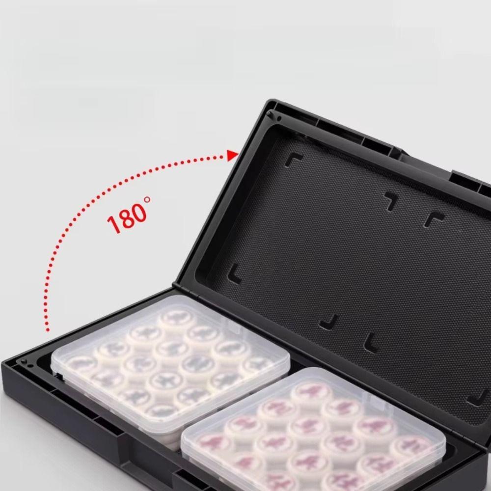 Foldable Xiangqi Strategy Board Game Set Portable Chinese Chess Set Office