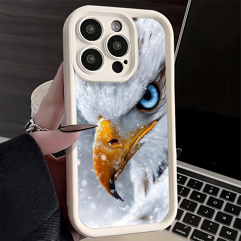 Крутой чехол для телефона с Белоголовым орлом для iPhone 16 17 Air 16E 15 Pro Max 14 Plus 13 12 Mini Capa Мягкий силиконовый Funda