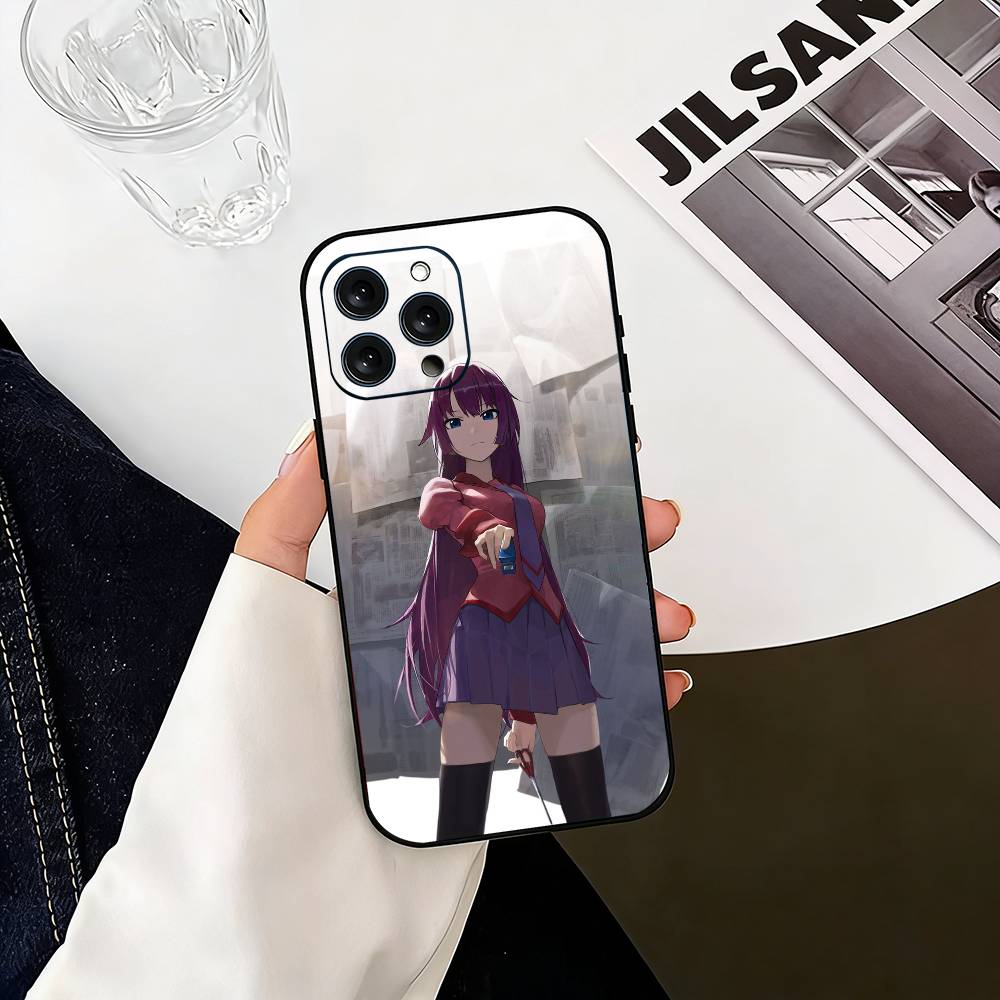 Моногатари Ханекава Цубаса Чехол для телефона Для iPhone 17, 16, 15, 14, 13, 12, 11 Plus, Pro Max, Другие Мягкий Черный Чехол