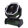 Portable Rechargeable Camping Fan 10000mAh Battery Operated Left Right Oscillation Cordless Tent Fan with Remote Light