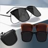 Non-polarized Foldable Clip On Sunglasses Fashion Lightweight Folding Square Sunglasses Clips