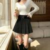 Women's Retro Skirt: High-Waisted, Sweet, and Cute Short Skirt for Fall/Winter