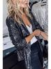 European and American Women's Sequined Long-Sleeve Autumn/Winter Blazer, 2025 Collection