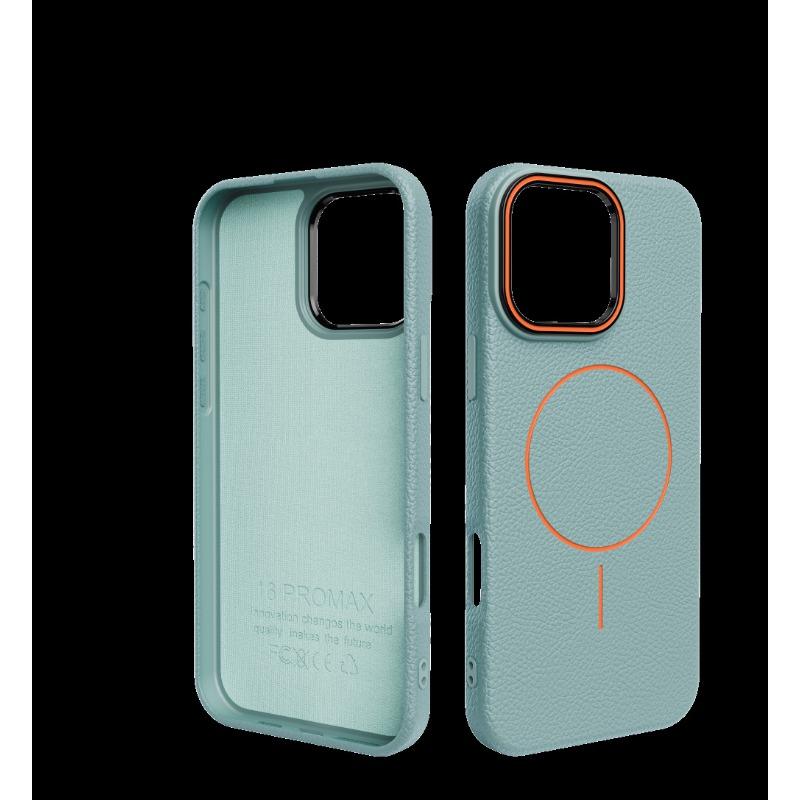 Кожаный чехол для телефона Apple 17 Promax для IPhone 16 Роскошная магнитная защитная крышка 15 Противоударный чехол