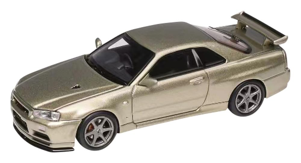 MOTORHELIX Nissan Skyline V Spec II Millennium Jade Finished Product 1/64 GT-R (R34)