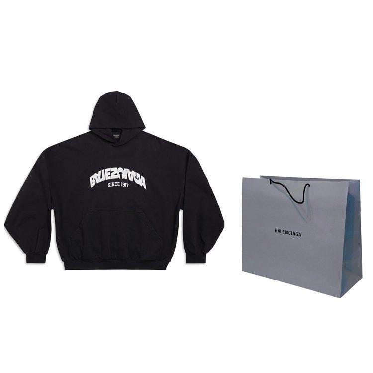 Balenciaga Худи с круглым капюшоном и бэкфлипом 761458TPVG11070
