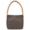 Auth Monogram Looping MM Shoulder Bag PVC Canvas Brown M51146 Lv3139sr
