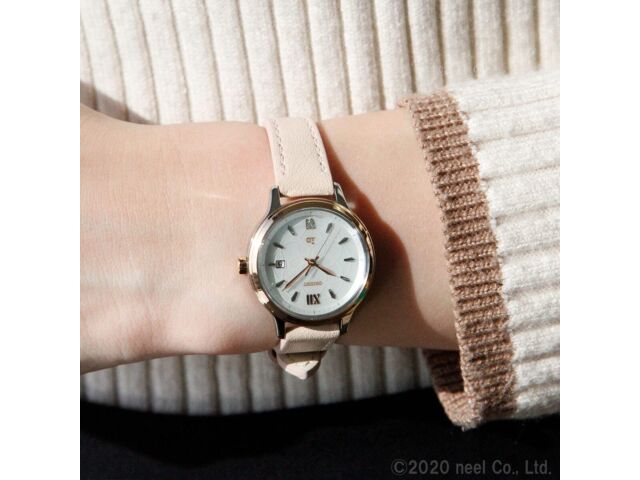 Orient IO Natural & Plain RN-WG0416S кварцевые солнечные часы розовый кожаный ремешок 27,6 мм