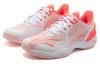Li Ning Кроссовки для бадминтона Raid с резиновой амортизацией, износостойкие, низкие, унисекс, бело-красные, AYZT009-2