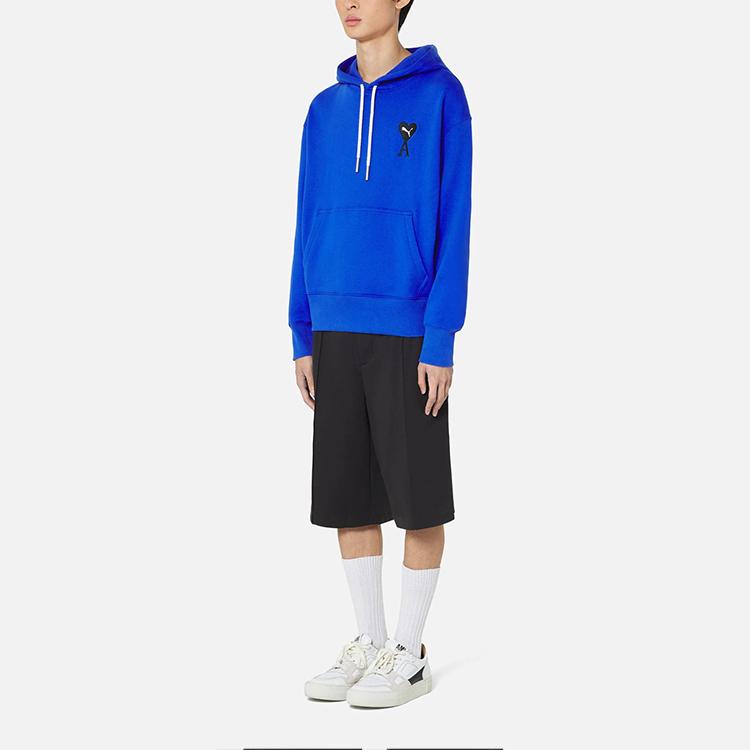 Puma Мужская однотонная толстовка с логотипом X Ami Heart, синие 534069-93