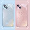 Luxury Hello Kitty Metallic-Color Phone Case For IPhone X XR XS 16 15 14 13 12 Mini 11 Pro Max 7 8 SE 20 Plus Glass Hard Cover