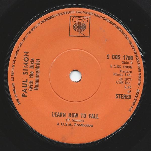7-дюймовая пластинка PAUL SIMON THE DIXIE HUMMINGBIRDS Loves Me Like A Rock SCBS1700 CBS 1973 UK Rock Б/у