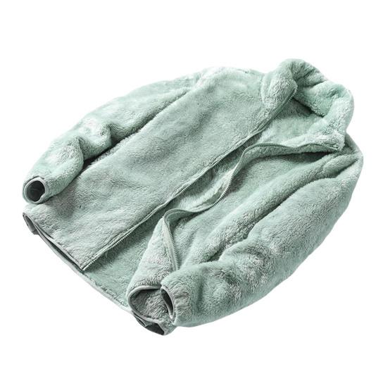 Женское зимнее пальто с толстым воротником-стойкой, двухсторонним флисом, защитой шеи, застежкой-молнией, однотонной, с длинными рукавами, сохраняющей тепло, уличной курткой