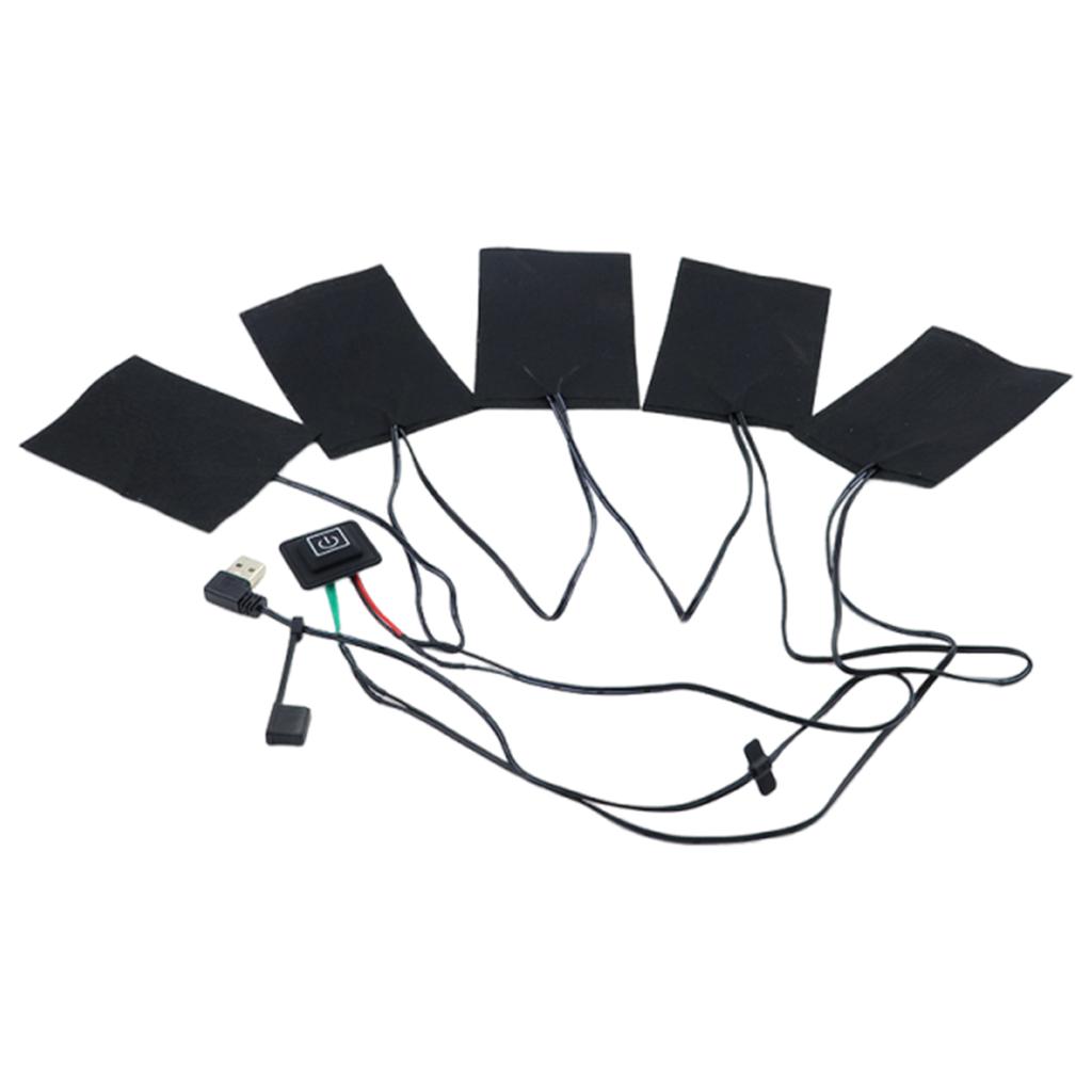 5 В USB Теплые подушечки с 3-ступенчатой регулировкой температуры, быстрым нагревом, нагреватель, подушка для питомца, грелка, электрическая нагревательная простыня для тканевого жилета