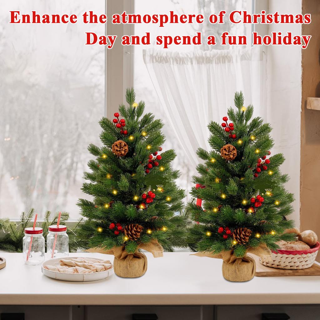 Искусственная Рождественская Елка Настольная Маленькая Елка ПЭ Рождественское Украшение Рождественские Украшения Маленькая Рождественская Елка