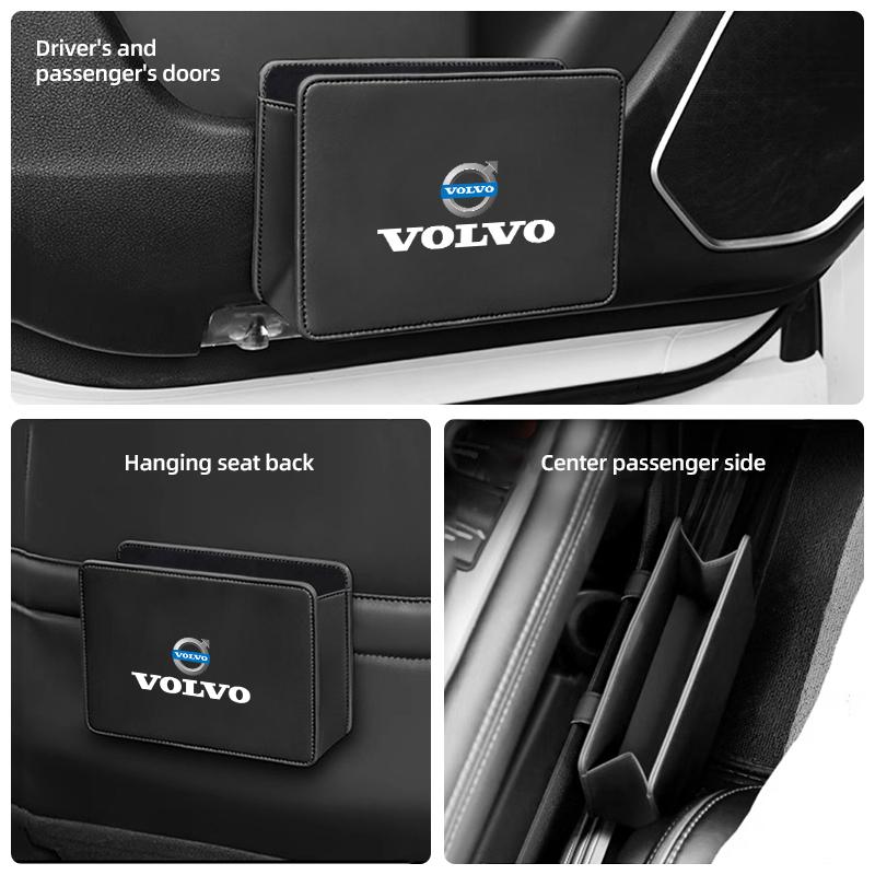 Back Clip Car Storage Box Car Door Seat Storage Case For Volvo XC90 V90 V60 XC60 V40 EC40 EX40 S80 S60 S90 C40 XC40 V70 XC70 C30