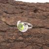Peridot Stone Sterling Silver Anniversary Gift Eternity Wedding Unique Boho Ring RR-48-10