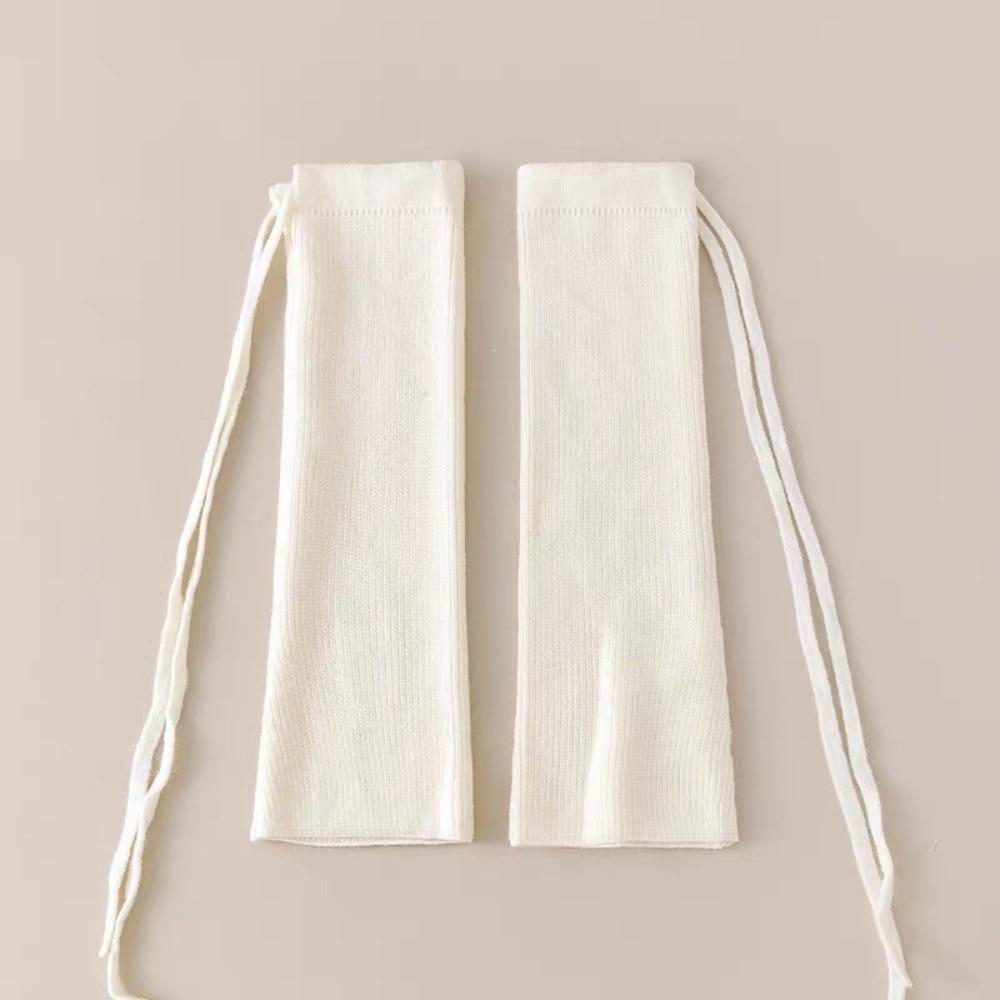 1Pair Stretchy Material Slouch Leg Socks Y2K Long Leggings Socks New Drawstring Leg Warmers Women