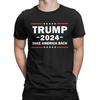 Мужские футболки Дональд Трамп 2024 Футболка Вернем Америке величие 100% Хлопок Футболка с коротким рукавом Футболки Круглый вырез Одежда Идея для подарка