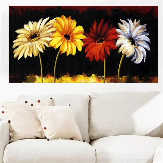 Абстрактные цветы ван гог подсолнухи холст картины скандинавские картины для стен постеры и принты гостиная домашний декор без рам