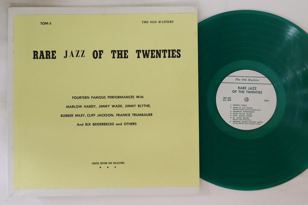 LP Record VARIOUS - Rare Jazz Of The Twenties TOM5 OLD MASTERS US Jazz Used