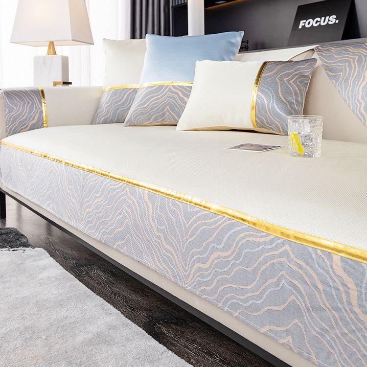 Летняя подушка для дивана из ледяного шелка, нескользящий коврик, подушка для сиденья, новый легкий роскошный простой кожаный чехол для дивана, тканевое полотенце