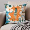 art LLisk Feng Cushion Cover Pillowcase Antidustmite Invisible Zipper Short Plush Sofa Cushion