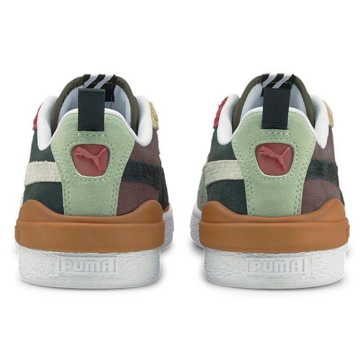 Puma Замшевые кроссовки Bloc Wtformstrip в стиле ретро, универсальные, повседневные, низкие, для скейтбординга, унисекс, зеленые, красные, коричневые 381184-02