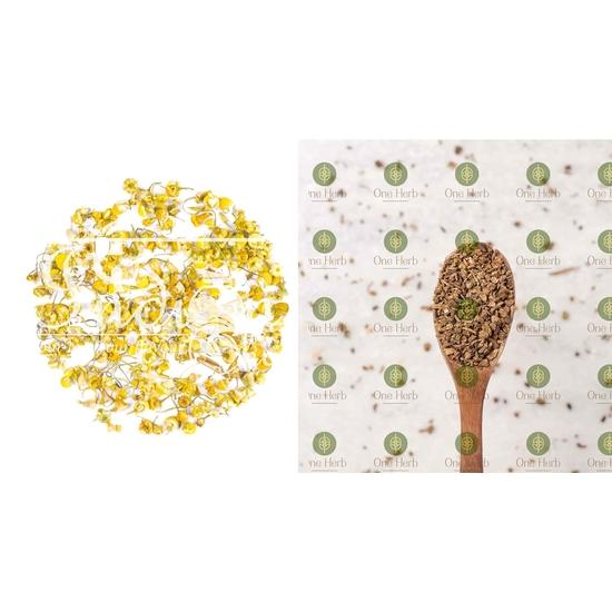 Индийский чай - комбо, чай для здорового сна с органическим ромашковым чаем 100 г и корнем валерианы 100 г, для хорошего сна, снятия стресса и беспокойства, травяной чай