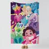 Мультяшное одеяло из толстого и уютного фланеля S-Steven Universe-e, для использования в различных ситуациях, в помещении и на улице, для дневного сна