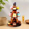 Halloween Cupcake Stand 3 Tier Pumpkin Cardboard Stand Towel Halloween Dessert Serving Tray Holder Spooky Party Decoration