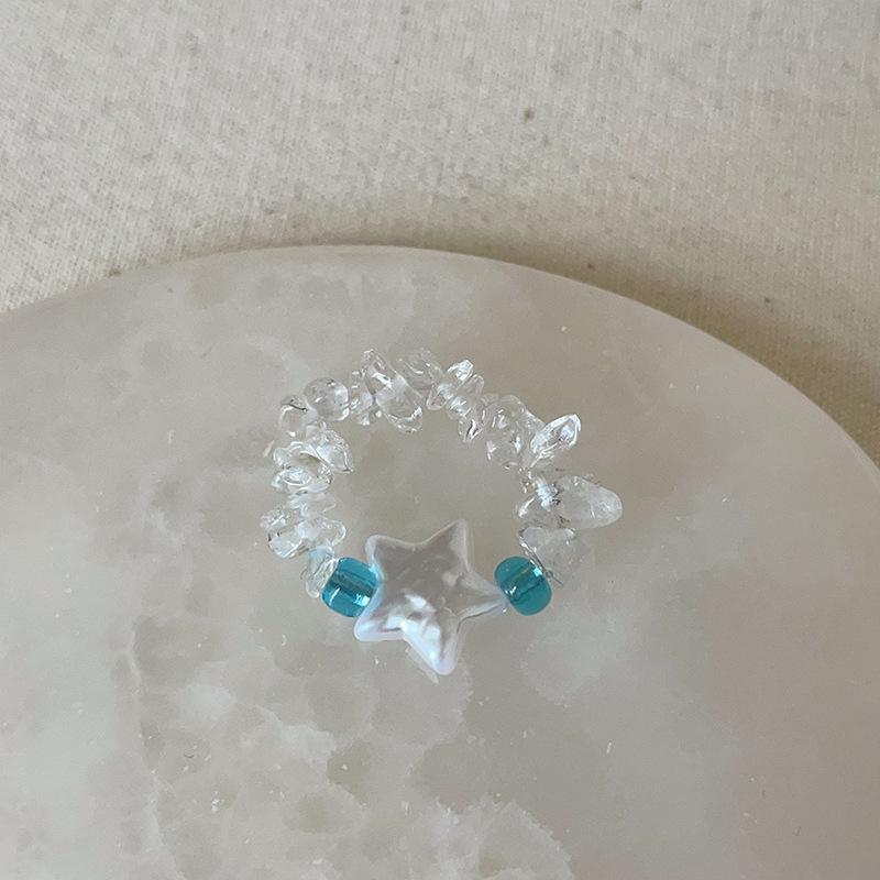 Металлическое открытое кольцо с синей каплей масла, женское, нишевое, уникальное, с модной индивидуальностью и темпераментом, элегантное кольцо для работы