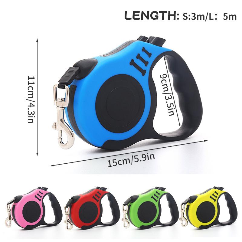 Поводок для собак 3/5 м автоматический выдвижной нейлоновый поводок для больших собак на открытом воздухе удлинитель для ходьбы беговой веревки рулетки аксессуары