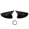 1 пара накладок на зеркала заднего вида из АБС-пластика, стиль «бычьи рога», левая и правая накладки на зеркала дверей для Accord 2023–2024, глянцевый черный