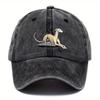 Dog print hat fashion style washed hat DAD hat