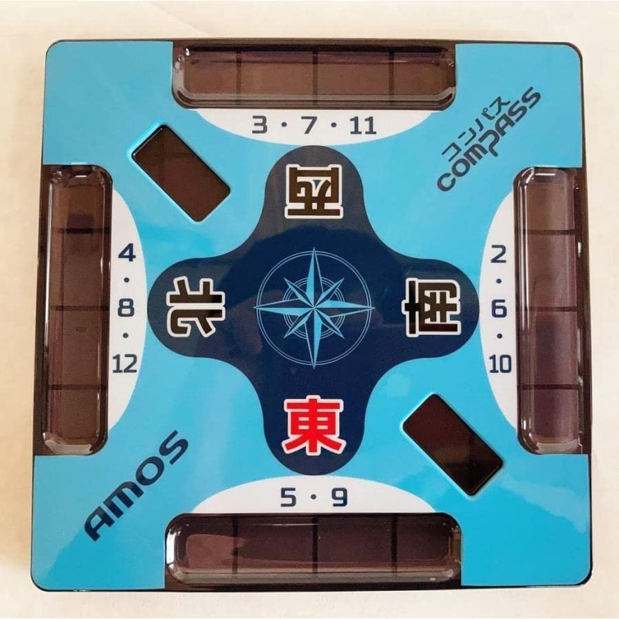 Tiles and Mat Includes Southeast and Score Calculation Sheet (Mahjong Set) Strap, Compass,