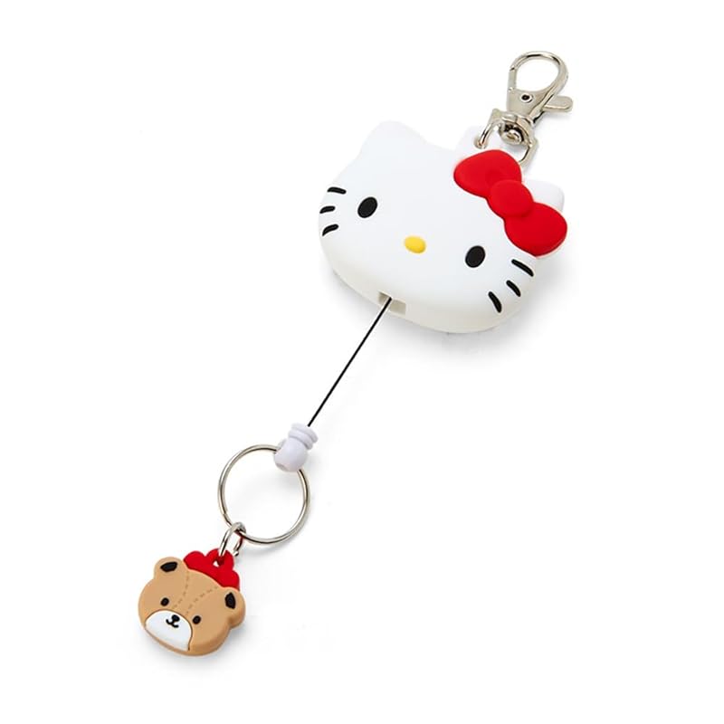 Брелок-катушка в форме лица Sanrio Hello Kitty, талисман Hello Kitty, персонаж Hello Kitty 13×4,9×1,8 см 168645