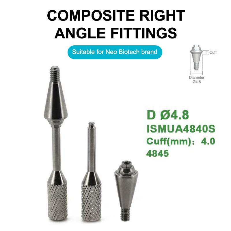 1Pcs Dental Multi Unit Prosthetic Screw Rustproof Titanium Straight Abutment for Neo Biotech Implant Treatment Use
