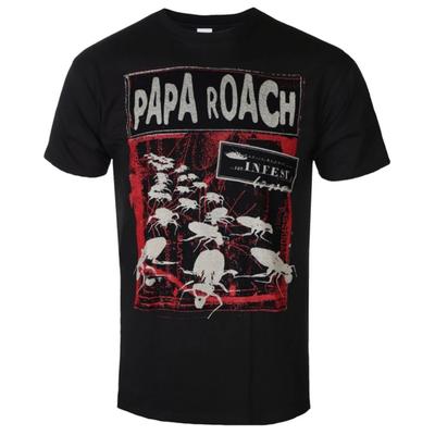 Papa Roach Вторжение Арт-узор Ну-металл Группа Футболка Повседневный Модный Стиль Хлопковая Футболка Для Унисекс и Унисекс