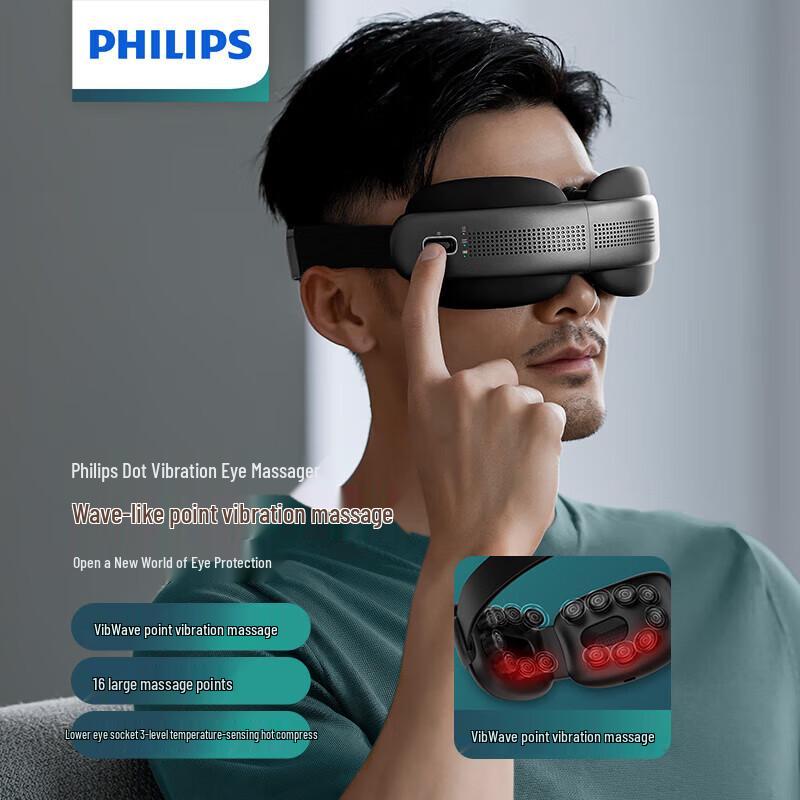 Philips PPM3203E Smart Eye Massager with Heat & Air Compression
