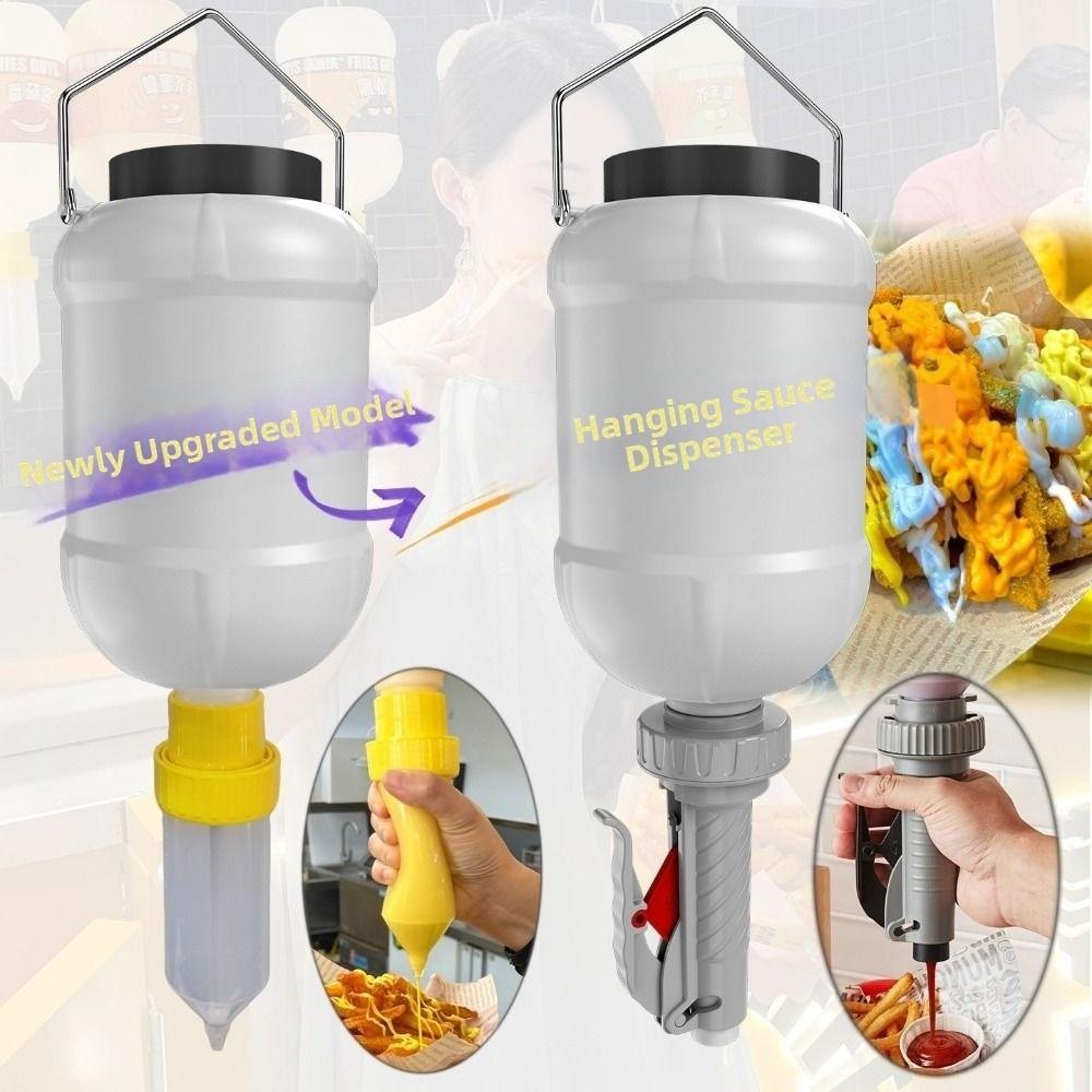 Refillable Sauce Squeezer Plastic Squeeze Bottle Enduring Salad Dressing Bottle For Hamburger