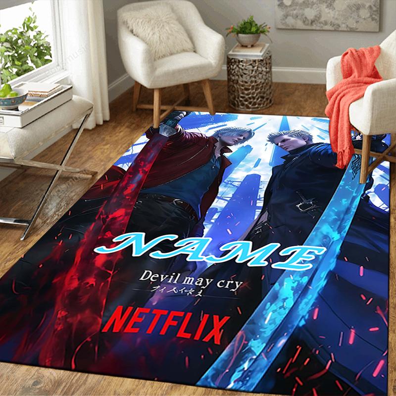 Custom 1Pc Devil May Cry Netflix Series Rug Office Carpet Indoor Outdoor Entrance Doormat Nonslip Soft And Comfortable Living Room D291534