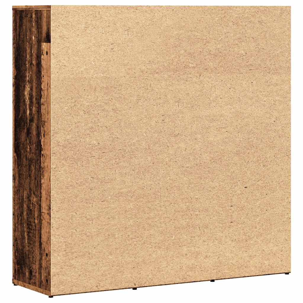 Bookshelf Vintage Wood Look 90 x 28 x 90 cm Engineered Wood