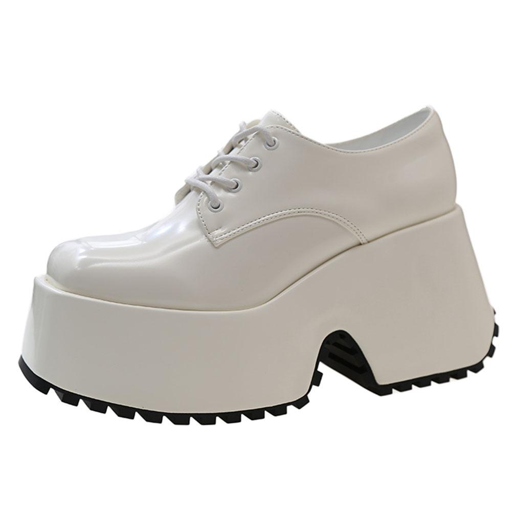 Туфли-лодочки на толстой платформе и танкетке для женщин, новинка весна-лето, готика, панк, лолита, Мэри Джейн, женская обувь, удобные женские туфли для вечеринок