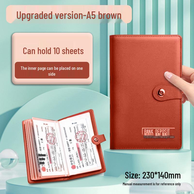 Многофункциональный большой сертификат депозита и зажим для денег для банковского использования